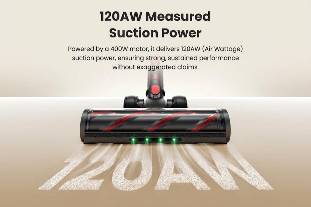 Vacuum cleaner motor wattage impact